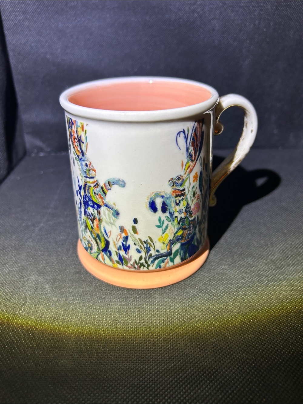 Starla M. Halfmann Dancing Hares Coffee Mug. - Picture 4 of 12